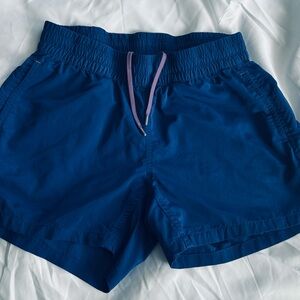 Blue Stio Elastic Waist Athletic Shorts
